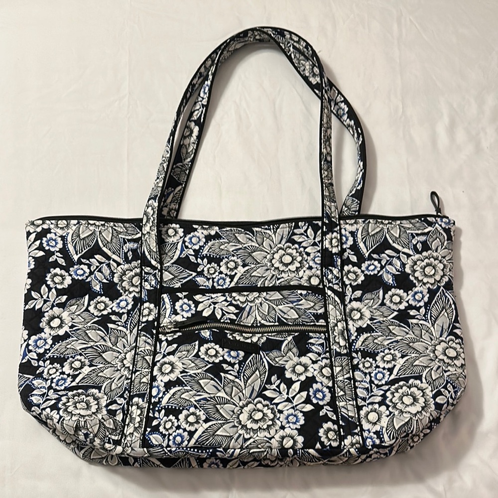 Vera Bradley Black and White Paisley Tote
